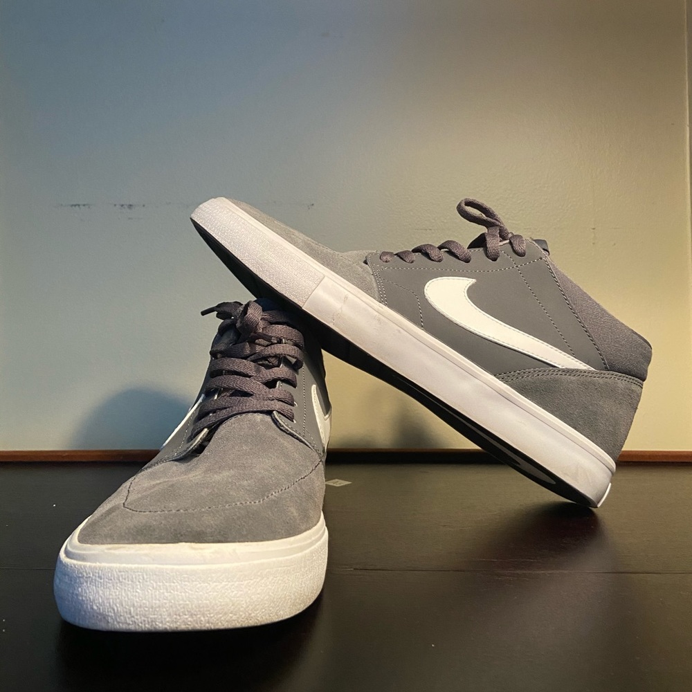Nike SB Portmore II Mid Gray - Size 9.5